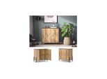 Vicco Kommode Hatto, Eiche Evoke, 84 x 80,1 cm, mit 2 Türen, Wohnzimmer, Schlafzimmer