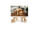 Vicco Eckbankgruppe Küchentisch Roman eiche Esstisch 120x90cm Hocker Essgruppe Esszimmertisch
