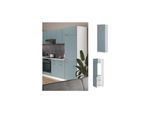 Vicco Kühlumbauschrank Küchenschrank R-Line Solid Weiß Blau Grau 60 cm modern
