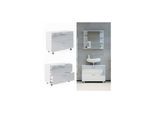 Vicco Waschtischunterschrank Waschbeckenunterschrank Ilias Weiß Hochglanz 80,2 x 60,8 cm Badezimmer