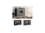 Vicco Sideboard Kommode Mehrzweckschrank Ruben Anthrazit 120 cm 4 Schubladen Schrank