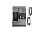 Vicco Mikrowellenschrank Küchenschrank R-Line Solid Anthrazit Blau Grau 60 cm modern