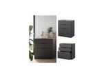 Vicco Kommode Betti 80 x 90 cm in Anthrazit Sonoma, 3 Schubfächer, Schlafzimmer