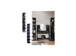 Vicco Wandregal Standregal Bücherregal Paolo 2er Set Schwarz 7 Ablagen Schminktisch