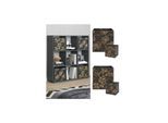 Vicco Raumteiler Würfelregal Standregal Nove Schwarz Faltbox Wohnzimmer Regal 104x108 cm modern Ablage 9 Fächer Dekoregal Ordnerregal Aufbewahrung