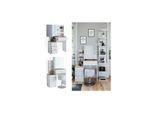 Vicco Schminktisch Frisiertisch Kosmetiktisch Conrada Weiß Sonoma Schminkspiegel 80x132 modern Hocker Schlafzimmerkommode Schminkkommode Schublade Spiegelschrank Frisierkommode Make-Up-Tisch