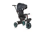 Byox Dreirad Tricycle Orion faltbar, PU-Reifen, drehbarer Sitz, Schiebestange türkis