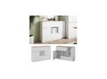 Vicco Sideboard Betti Weiß Sonoma 120 x 84 cm 2 Türen 2 Schubladen 1 Fach
