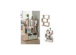 VICCO Raumteiler LEVIO Sonoma Regal Bücherregal Standregal Hochregal Wandregal