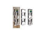 Vicco Raumteiler Bücherregal Standregal Büroregal Regal 5 Fächer Weiß Anthrazit
