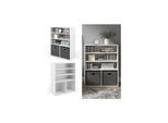 Vicco Bücherregal für 2 Faltboxen Aktenregal Aktenschrank Büroregal Standregal