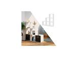 VICCO Treppenregal 6 Fächer Weiß Raumteiler Stufenregal Bücherregal Treppe Regal