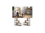Vicco Treppenregal Raumteiler Stufenregal Fyrk 6 Fächer Bücherregal Aktenregal