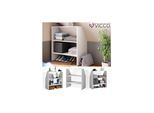VICCO Dachschrägenregal Bücherregal Wandregal Standregal Regal Dachschräge Weiß