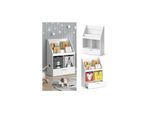 Vicco Kinderregal Bücherregal Wandregal Luigi Weiß 72x96 cm modern Kinderzimmer Regal Spielzeugregal Dekoregal Standregal Aufbewahrungsregal Würfelregal Schublade Ablage Fach freistehend