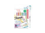 Sharpie S-Note Duo Textmarker | Kreativmarker in Pastelltönen mit beidseitiger Spitze | Patronen- und Keilspitze zum Markieren, Zeichnen, Schreiben und mehr | 8 Stück