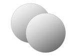 vidaXL Wandspiegel 2 Stk. 70 cm Rund Glas