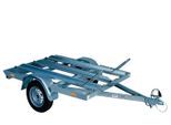 Motorradanhänger STEMA "MT 750 BS 2", silber (silberfarben), KFZ-Anhänger