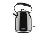 Bourgini Retro Waterkoker Deluxe Schwarz 1,7L - Wasserkocher