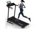 KINETIC SPORTS Elektrisches Laufband KST4600FX klappbar - 1100 Watt DC-Motor bis 12 km/h, Manuelle Steigung, 12+1 Programme, LCD-Display, 40 cm breite Lauffläche, bis 120kg Standard