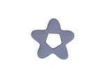 Filibabba Teether - Star natural rubber - powder blue