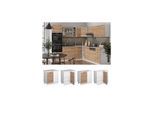 Vicco Eckunterschrank Küchenschrank Küchenzeile R-Line 86 cm Weiß Sonoma Tür
