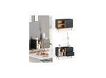 Vicco Kommode Wohnzimmerschrank Anrichte Neptune Anthrazit/Buche Schublade 90 cm