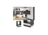 VICCO Küchenschrank Herdumbauschrank 60 cm R-Line Anthrazit