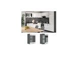 VICCO Küchenschrank Hängeschrank Hängeglasschrank 40 cm R-Line Anthrazit