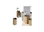 Vicco Midischrank Badschrank Badezimmermöbel Beatrice Eiche Anthrazit modern 38x93 Badezimmer Schrank Badmöbel Schranktür Schrankfach Ablage Aufbewahrung