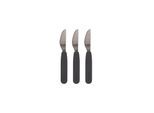 Filibabba Silicone knife 3-pack - Stone grey