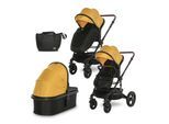 Lorelli Kombikinderwagen Boston 2 in 1 Sportsitz Babywanne Mückennetz bis 22 kg gelb