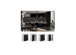 Vicco Unterschrank Küchenschrank R-Line Solid Weiß Schwarz 60 cm modern Arbeitsplatte