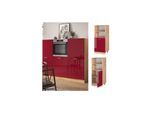 Vicco Backofenumbauschrank Küchenschrank Küchenzeile R-Line 60 cm Eiche Bordeaux kleine Tür