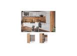 Vicco Hängeglasschrank Küchenschrank Küchenzeile R-Line 40 cm Goldkraft Weiß