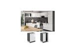 VICCO Küchenschrank Unterschrank 60 cm R-Line Anthrazit