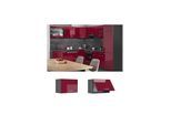 VICCO Küchenschrank Hängeschrank 60 cm flach R-Line Anthrazit