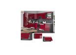 VICCO Hängeschrank 60cm (flach) Bordeaux Hochglanz Küchenschrank Dunstabzug Küchenzeile Fame-Line