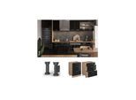 Vicco Schubladenunterschrank Küchenschrank R-Line Solid Eiche Schwarz 60 cm modern