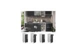 Vicco Schubunterschrank Küchenschrank Küchenzeile R-Line 30 cm Weiß Anthrazit Tür Schublade