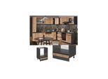 Vicco Herdschrank Küchenschrank Küchenmöbel R-Line J-Shape Anthrazit Eiche 60 cm modern