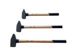 Schlosserhammer Hammer Vorschlaghammer Eschenstiel 3 tlg Set 3/4/5kg je 1 Stück