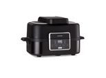Combo Air Grill-Heißluftfritteuse 5 Programme 1500 Watt 4,5 L Grillkorb 2,5 L Frittierkorb Schwarz