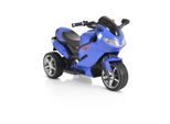 Moni Kinder Elektromotorrad Comet HZBB-1188 drei Räder Musik, MP3, Rückwärtsgang blau