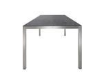 Solpuri Classic Diningtisch Edelstahl Cement anthracite/Silber Keramik/Edelstahl