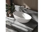 Freistehende Badewanne VELA aus Mineralguss Solid Stone - Farbe und Größe wählbar