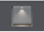 Wandnische aus Edelstahl NT203010X randlos mit LED-Spot - 20 x 30 x 10 cm (H x B x T) - Farbe wählbar