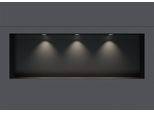 Wandnische aus Edelstahl NT309010X randlos mit LED-Spot - 30 x 90 x 10 cm (H x B x T) - Farbe wählbar