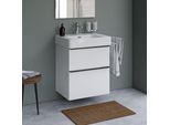 Duravit Soleil Badmöbel-Set mit Griffleiste inkl. Waschbecken, mit 2 Auszügen, 60 cm - Farbe wählbar