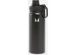 Mittelgroße Metallwasserflasche – Schwarz